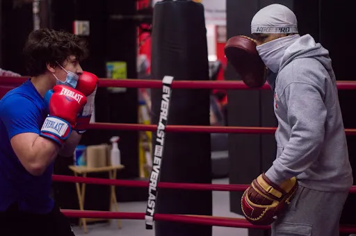 Boxing with Fitness Trainer Raul Frank